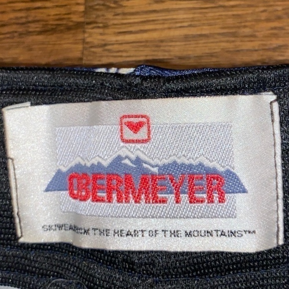 Obermeyer Navy Snowflake Ski Pants - Picture 2 of 4